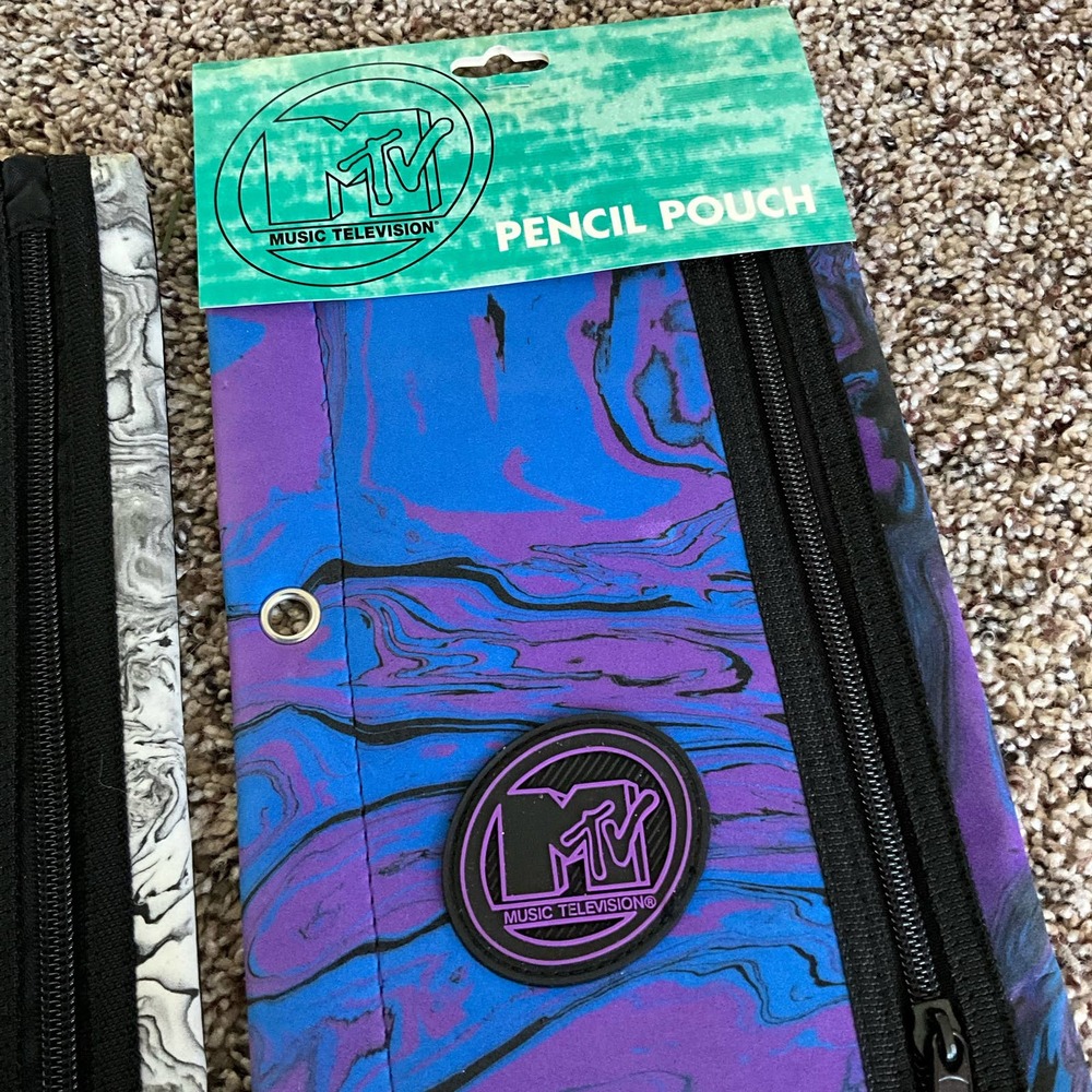 Vintage MTV Pencil Pouch Lot of 3
